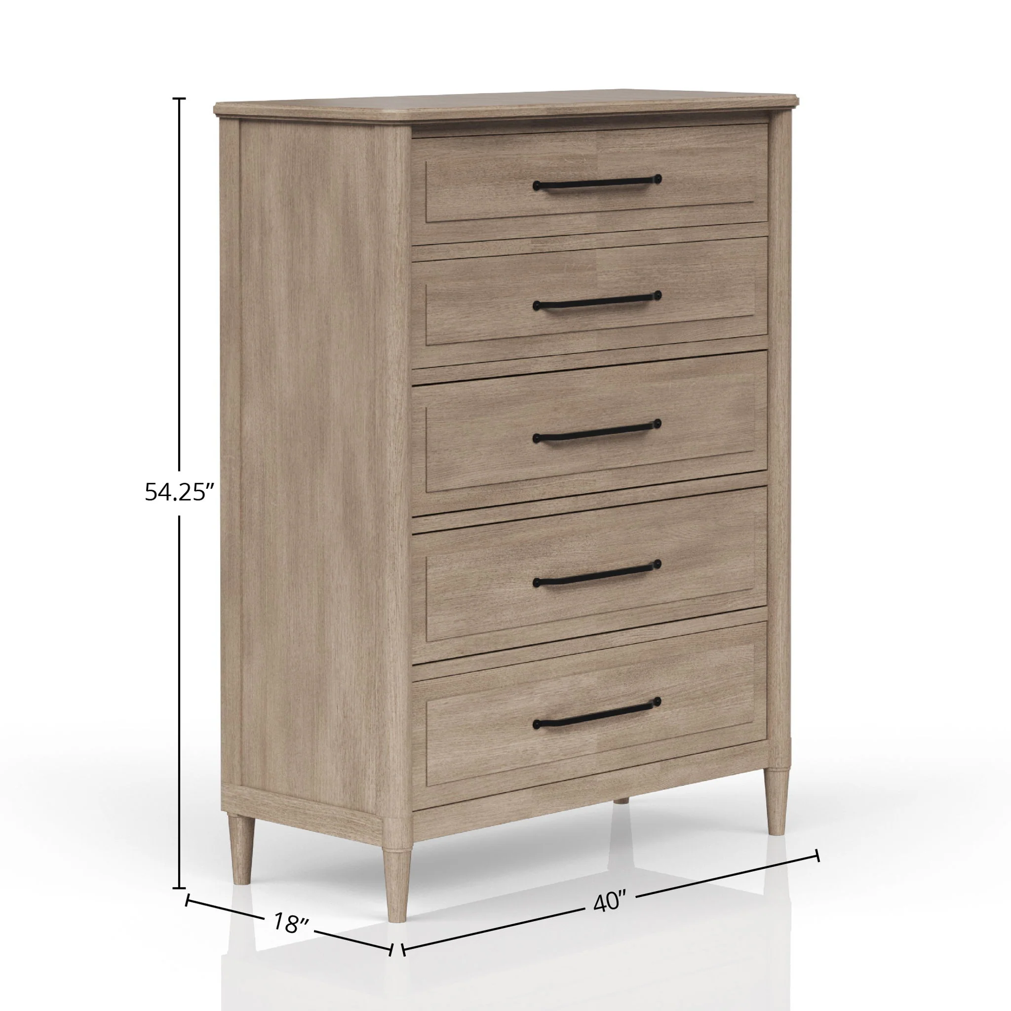 5 Drawer Chest - Sand - Image 3