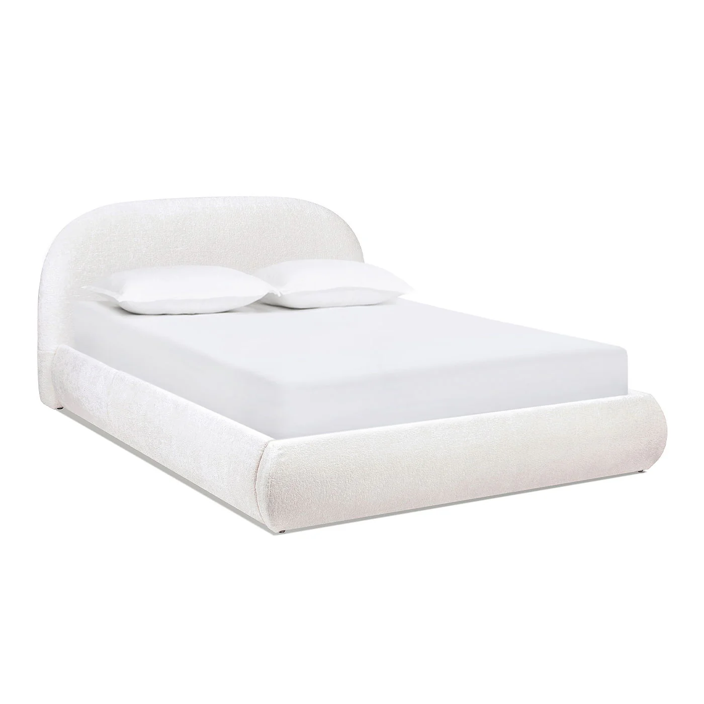 Archie Puffy Grounded - Upholstered Platform Bed - Image 9