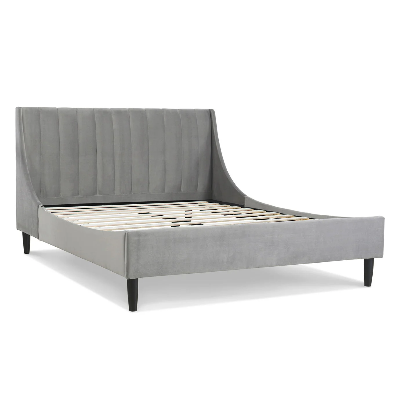 Aspen - Vertical Tufted Modern Headboard Platform Bed Set - Image 30