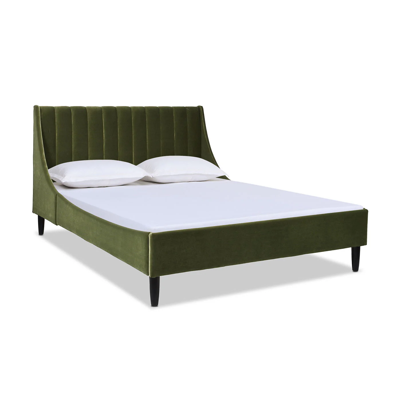 Aspen - Vertical Tufted Modern Headboard Platform Bed Set - Image 34
