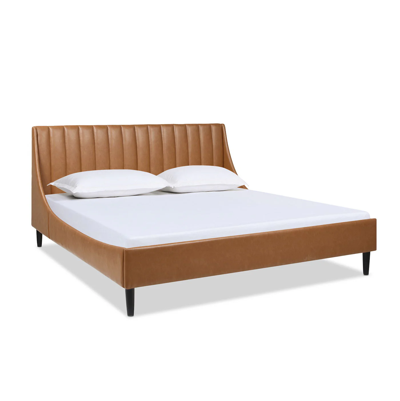 Aspen - Vertical Tufted Modern Headboard Platform Bed Set - Image 36