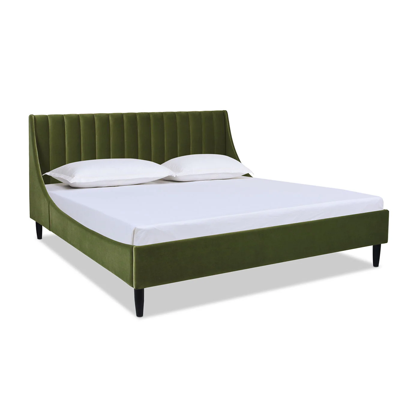 Aspen - Vertical Tufted Modern Headboard Platform Bed Set - Image 48
