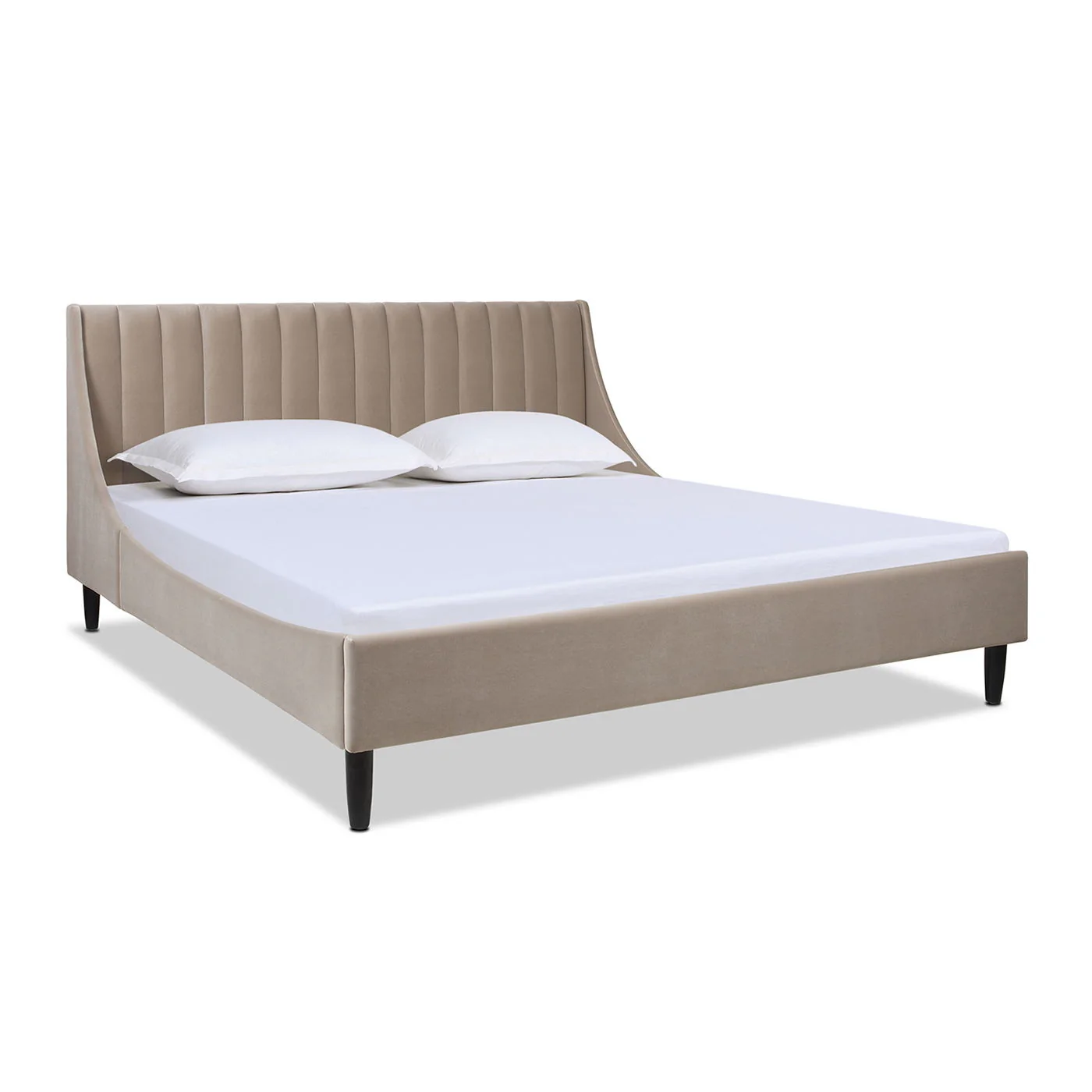Aspen - Vertical Tufted Modern Headboard Platform Bed Set - Image 51
