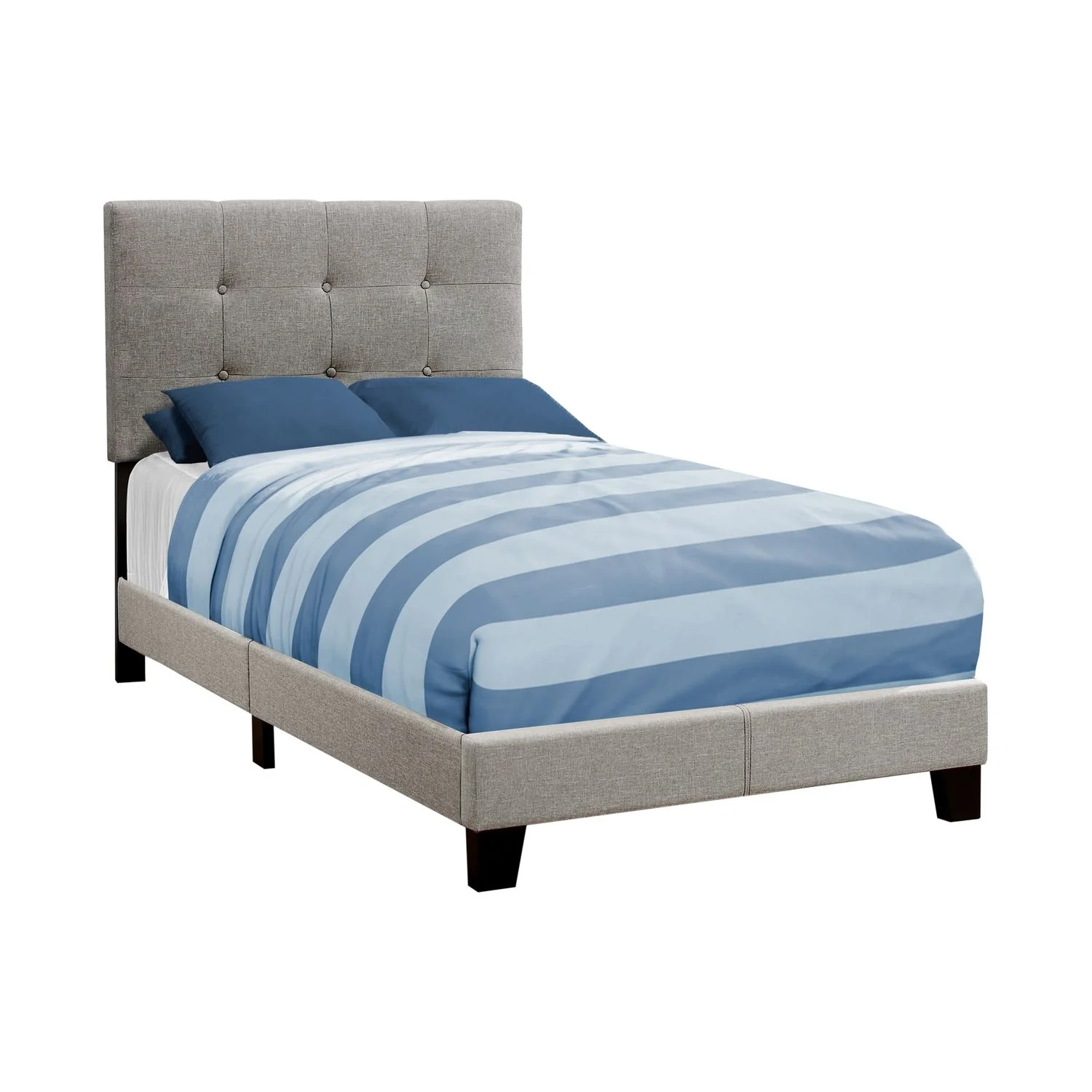 Bed, Upholstered, Frame Only, Transitional - Image 10