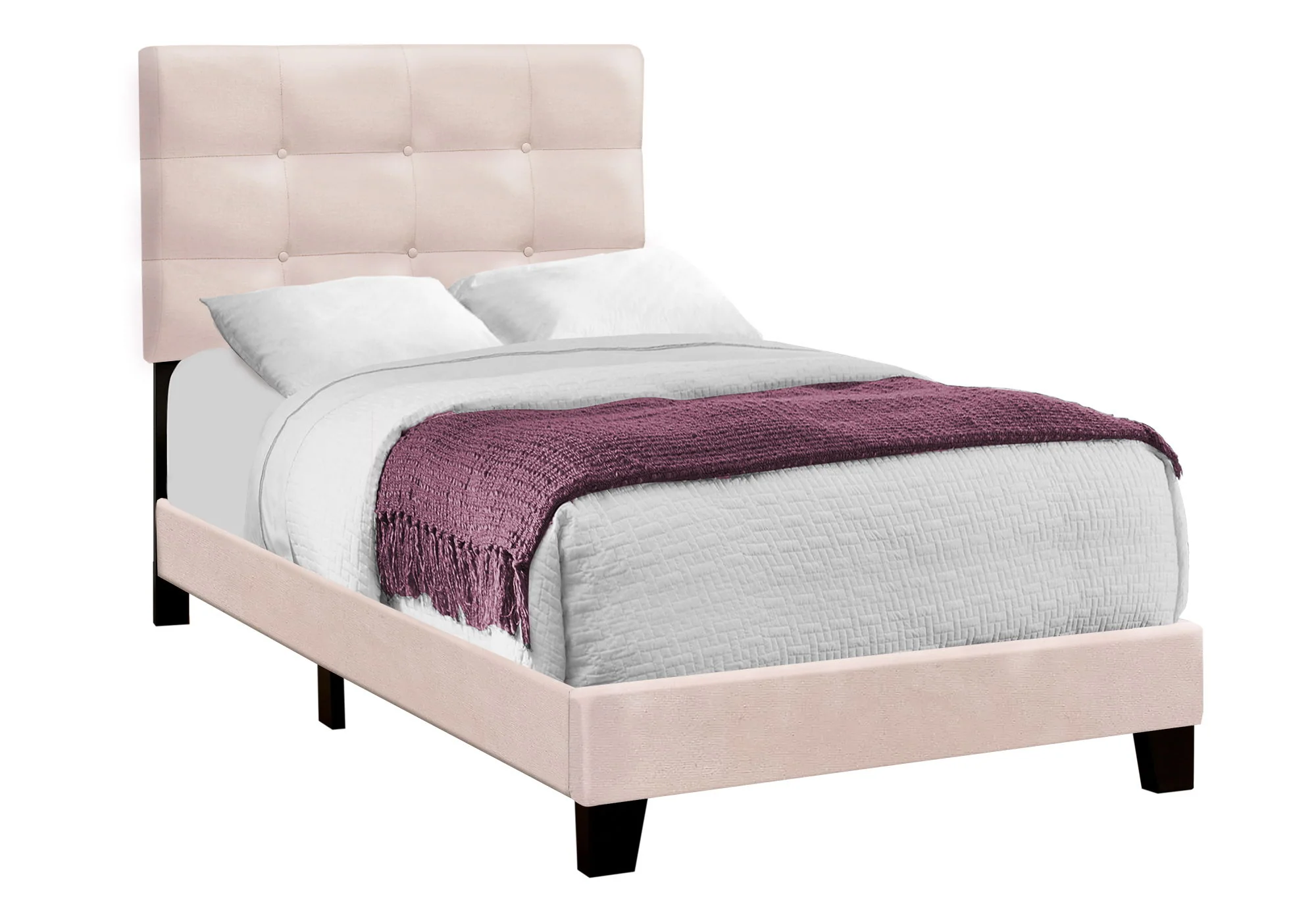 Bed, Upholstered, Frame Only, Transitional - Image 18