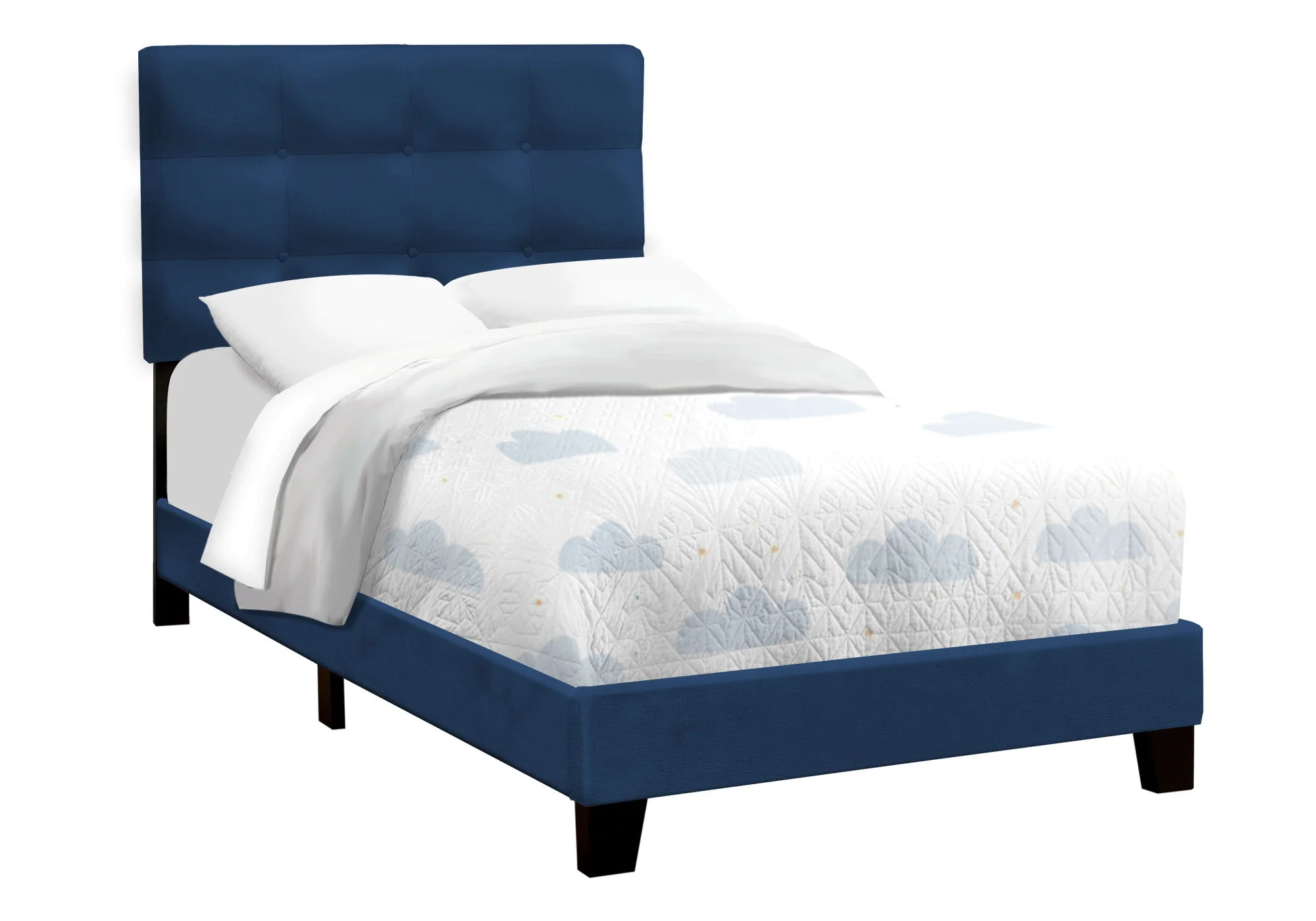 Bed, Upholstered, Frame Only, Transitional - Image 19