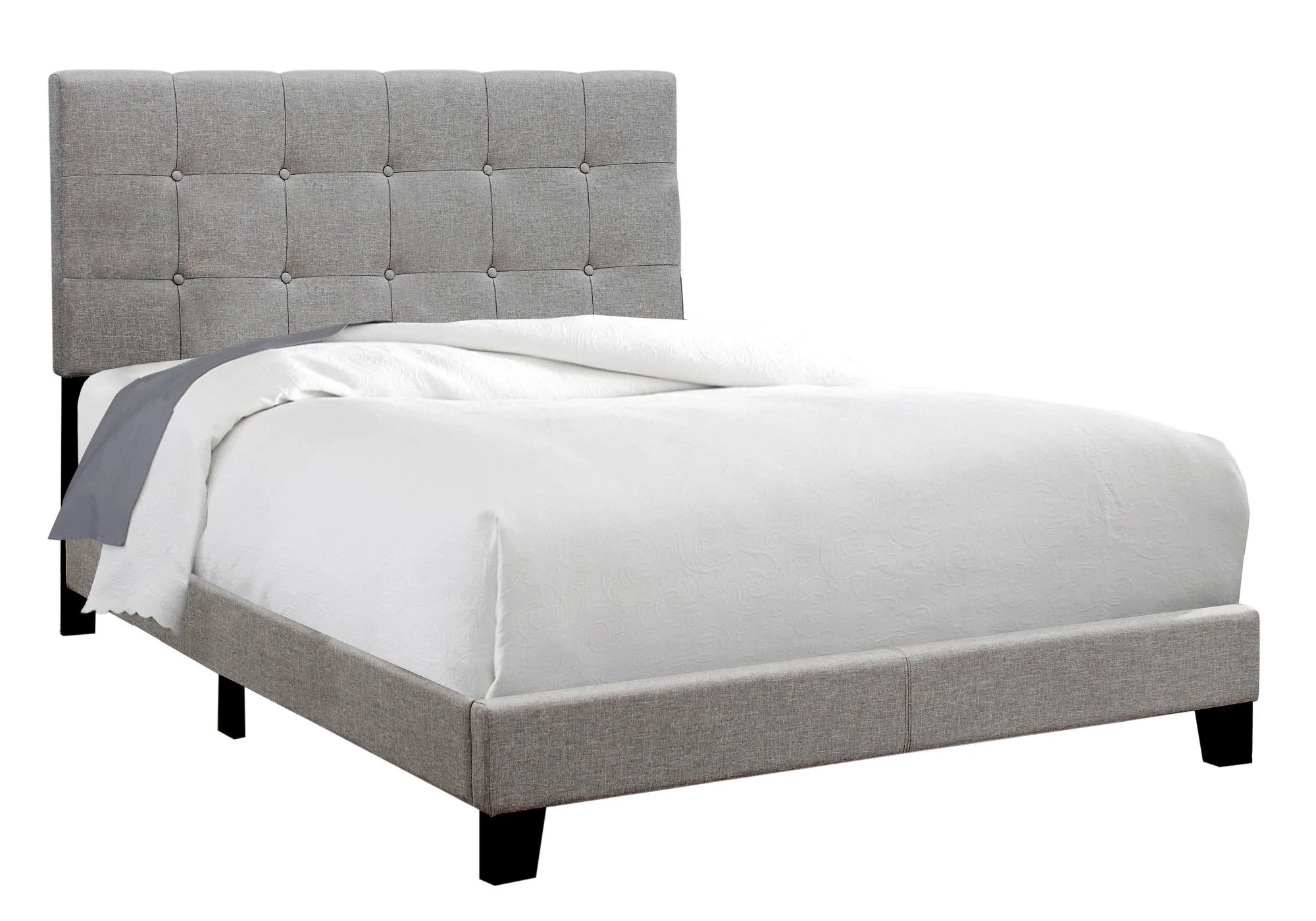 Bed, Upholstered, Frame Only, Transitional - Image 24