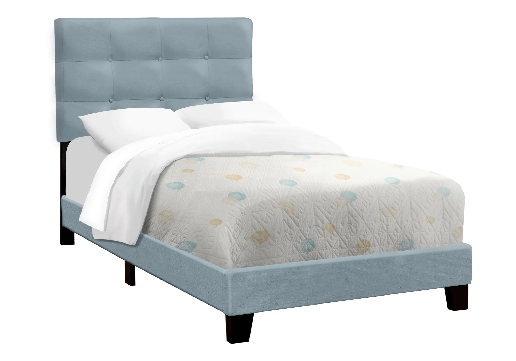 Bed, Upholstered, Frame Only, Transitional - Image 25
