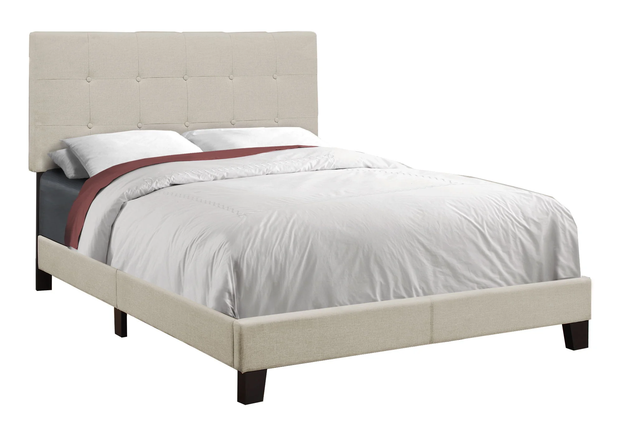 Bed, Upholstered, Frame Only, Transitional - Image 40