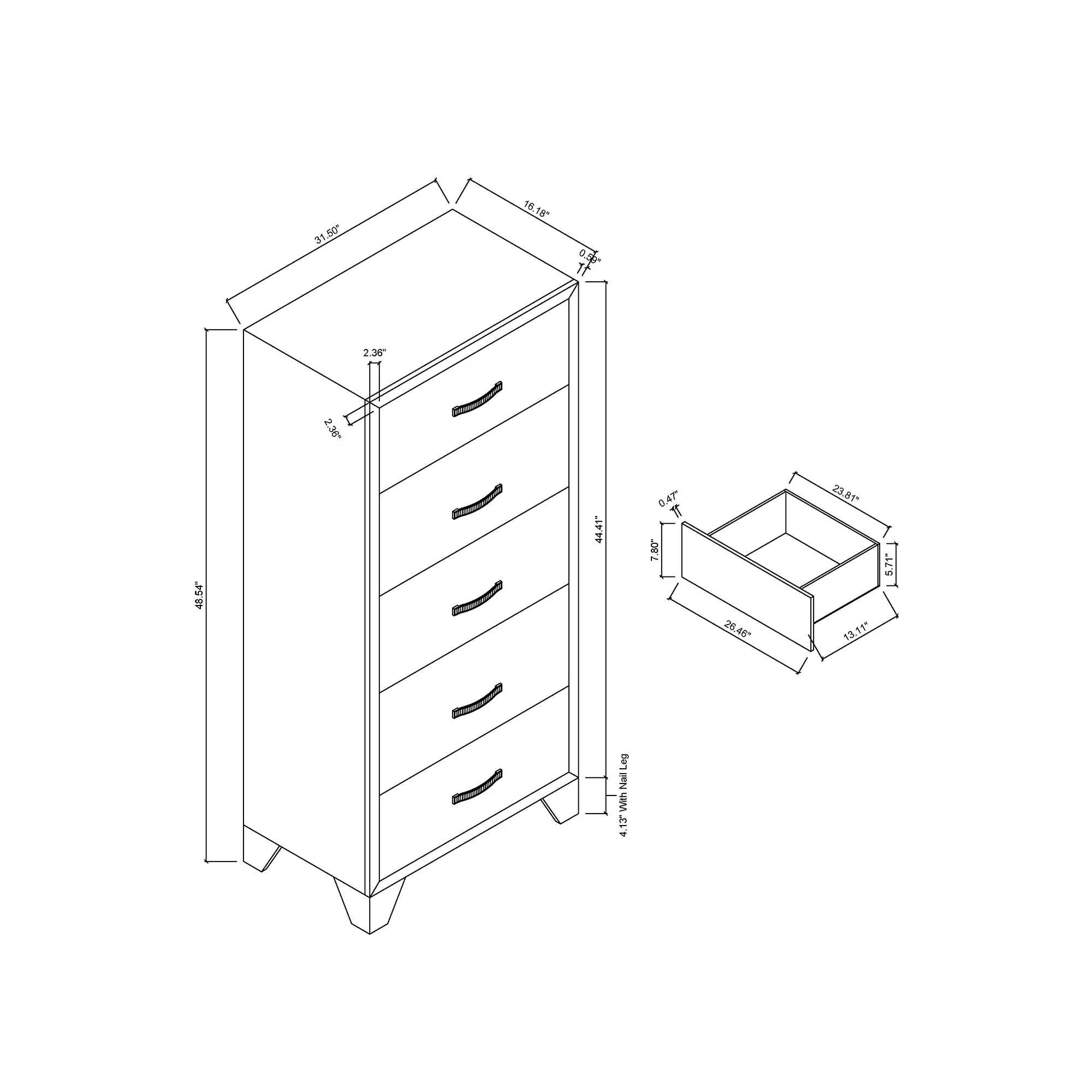 Carlos - Chest - Black - Image 3