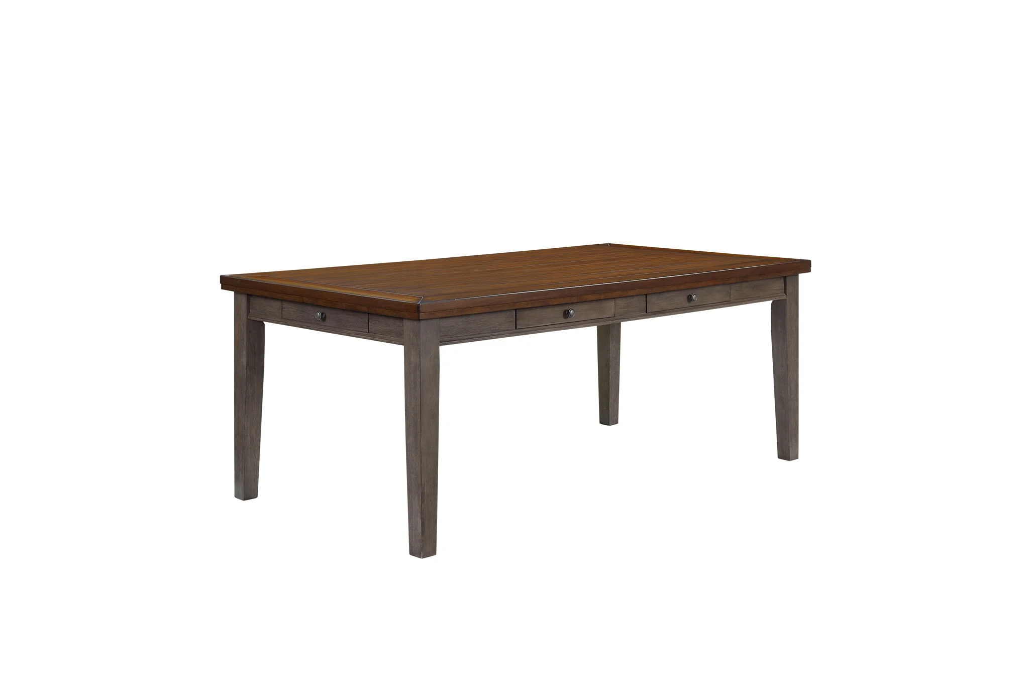 2 Tone 6 Drawer Dining Table - Gray - Image 3