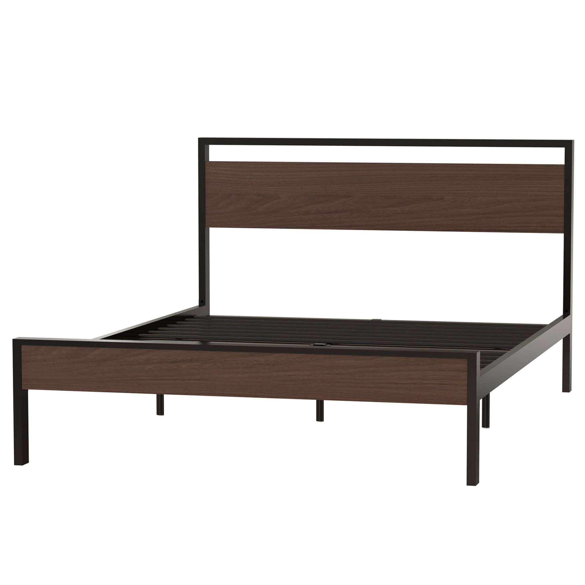 Ceres - Metal Bed With Wood Headboard & Footboard - Image 3