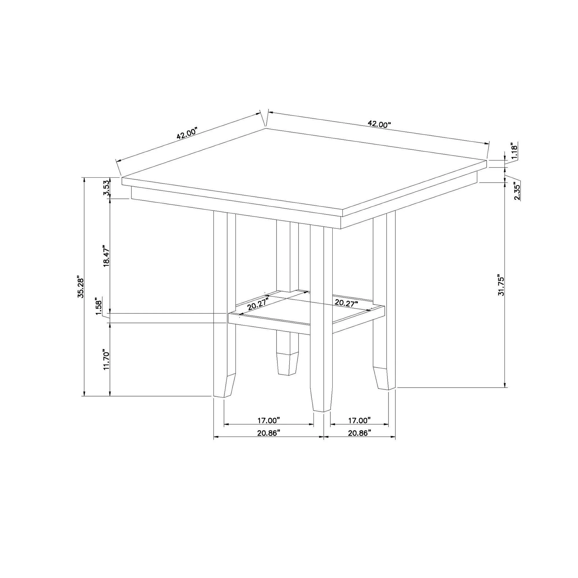 Claui - Bar Table - Natural - Image 3