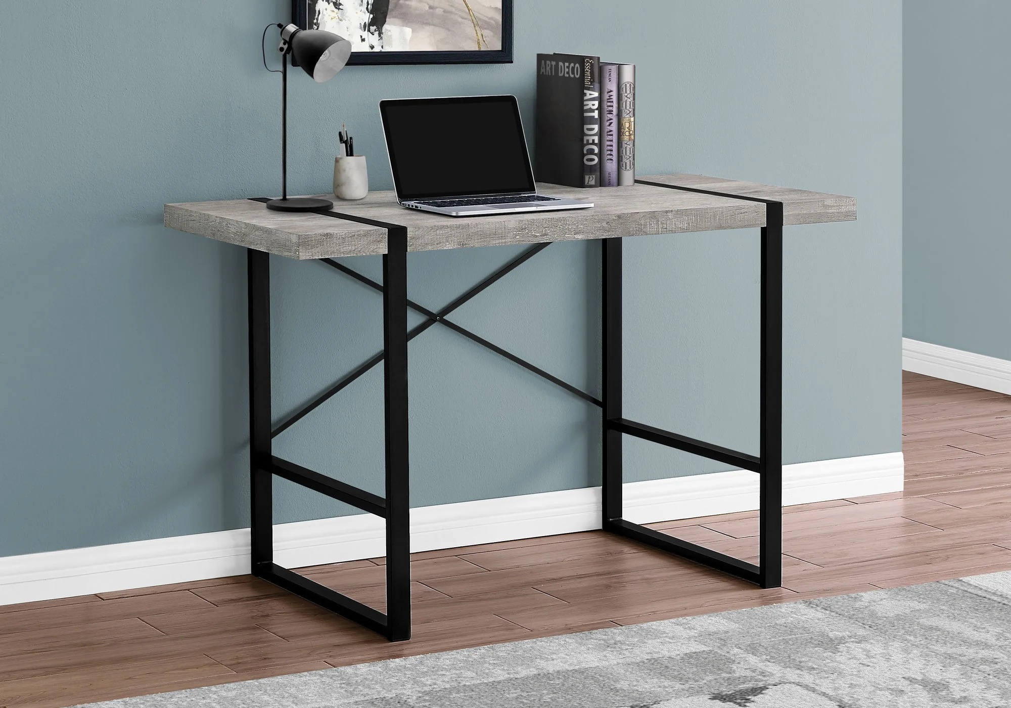 Computer Desk For Home Office, Laptop, Industrial Design - Image 10