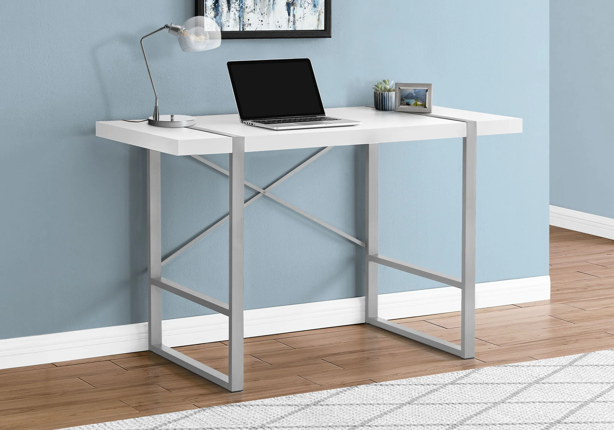 Computer Desk For Home Office, Laptop, Industrial Design - Image 14