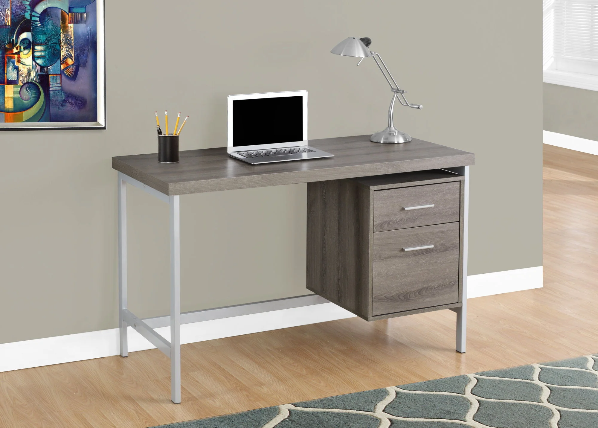 Computer Desk For Home Office, Left, Right Set - Up, Storage Drawers, Modern Design - Image 7