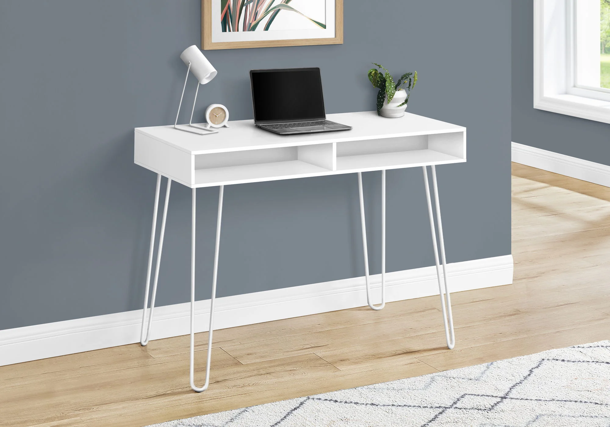 Computer Desk, Home Office, Laptop, Left And Right Set-Up, Storage Drawers, Work, Contemporary, Modern - Image 13