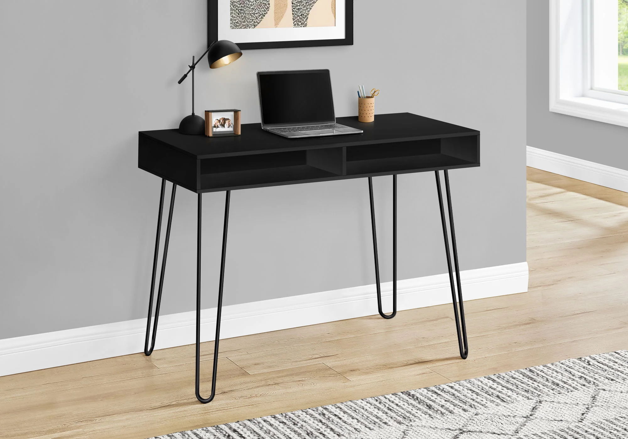 Computer Desk, Home Office, Laptop, Left And Right Set-Up, Storage Drawers, Work, Contemporary, Modern - Image 15