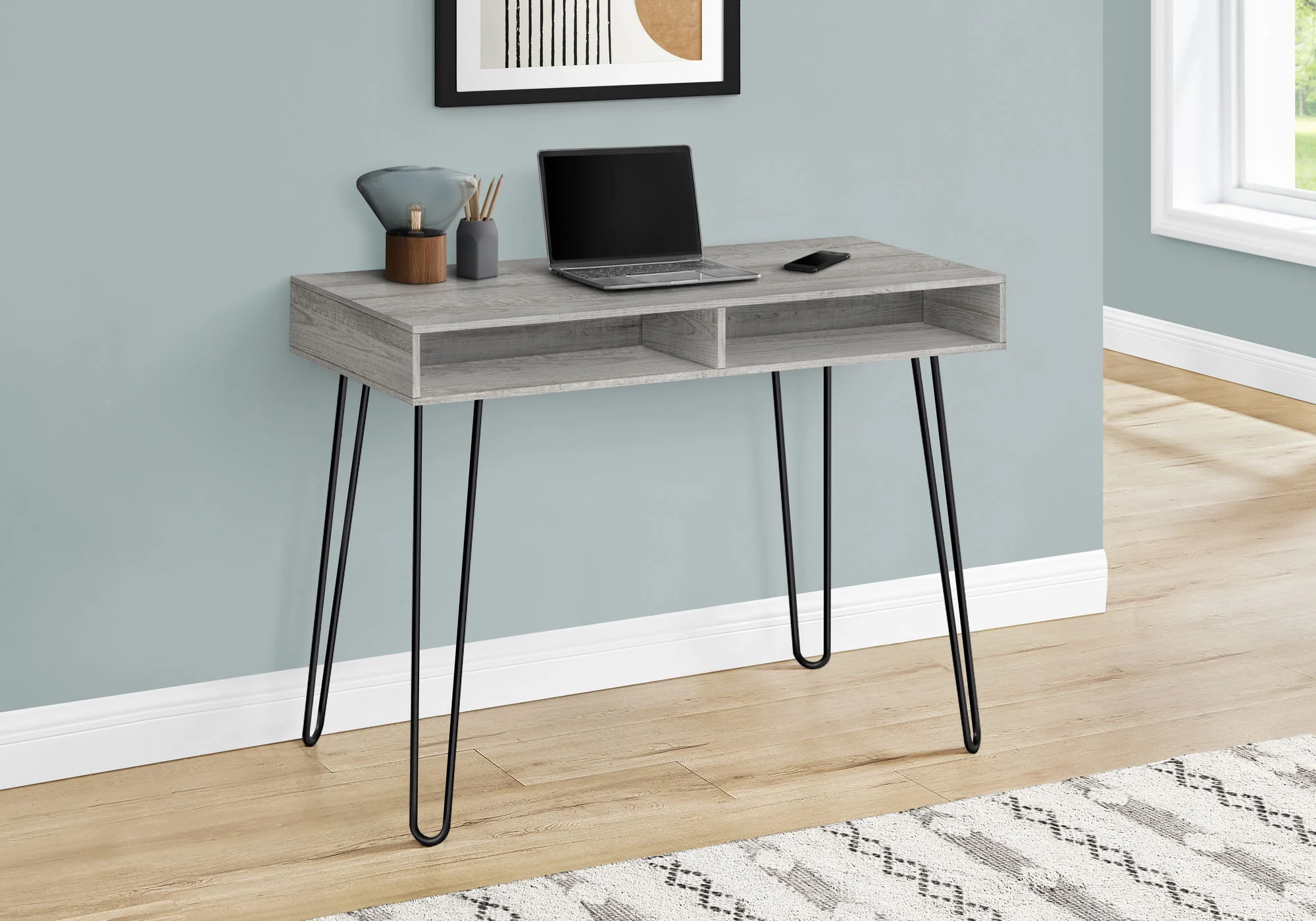 Computer Desk, Home Office, Laptop, Left And Right Set-Up, Storage Drawers, Work, Contemporary, Modern - Image 5