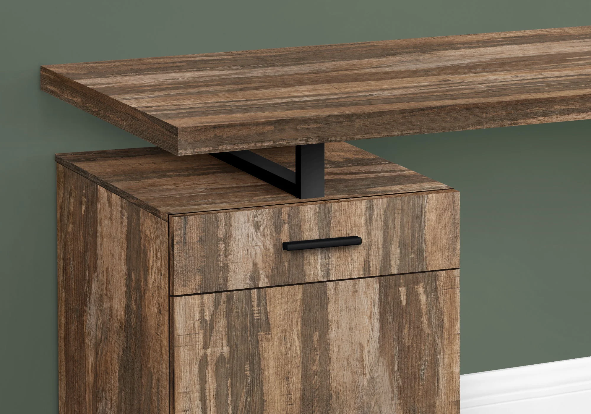 Computer Desk, Home Office, Laptop, Left, Right Set-Up, Storage Drawers, Work, Contemporary, Modern - Image 17