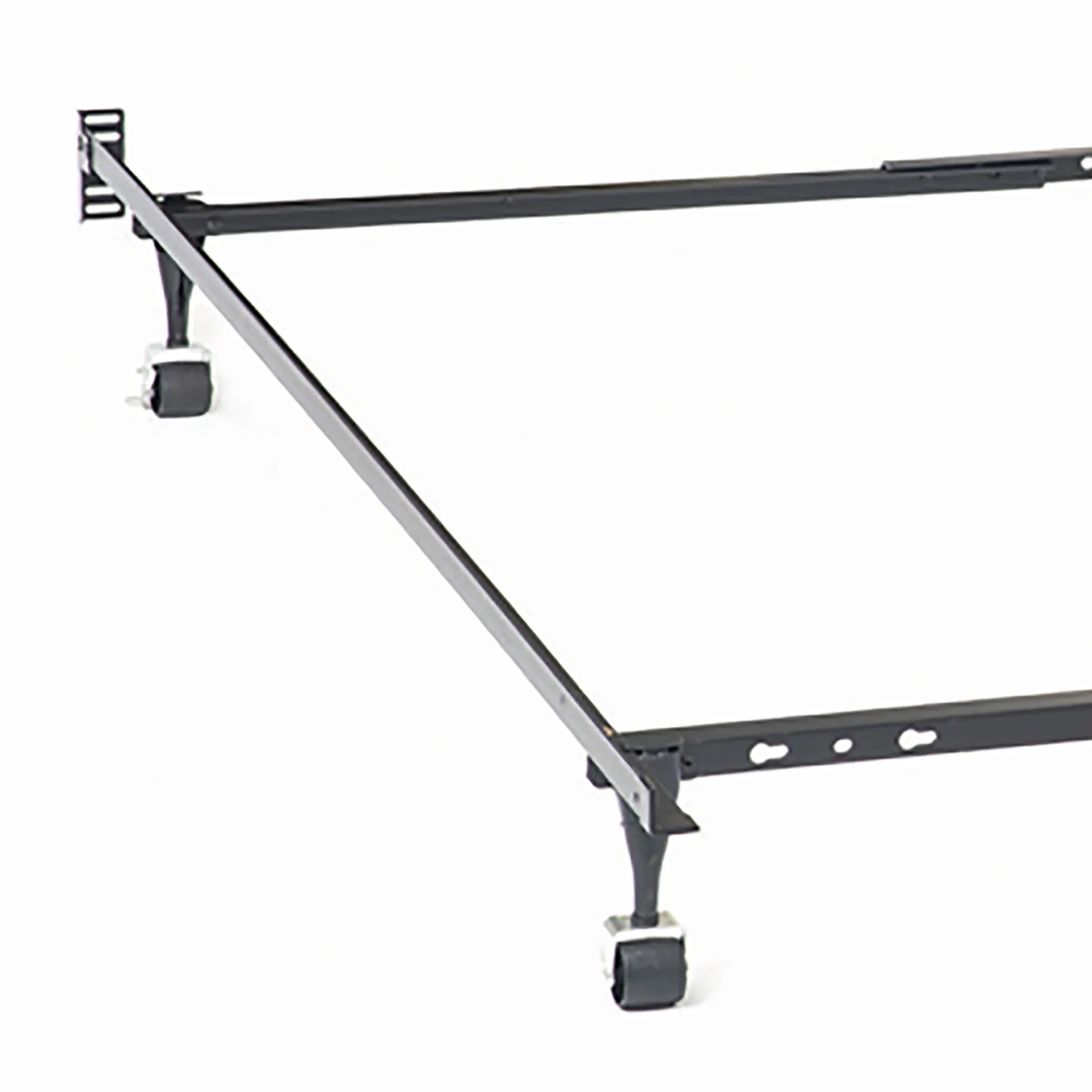 Deverton - Queen / Eastern King / California King Bed Frame With Center Support And Adjustable Design - Black - Image 3