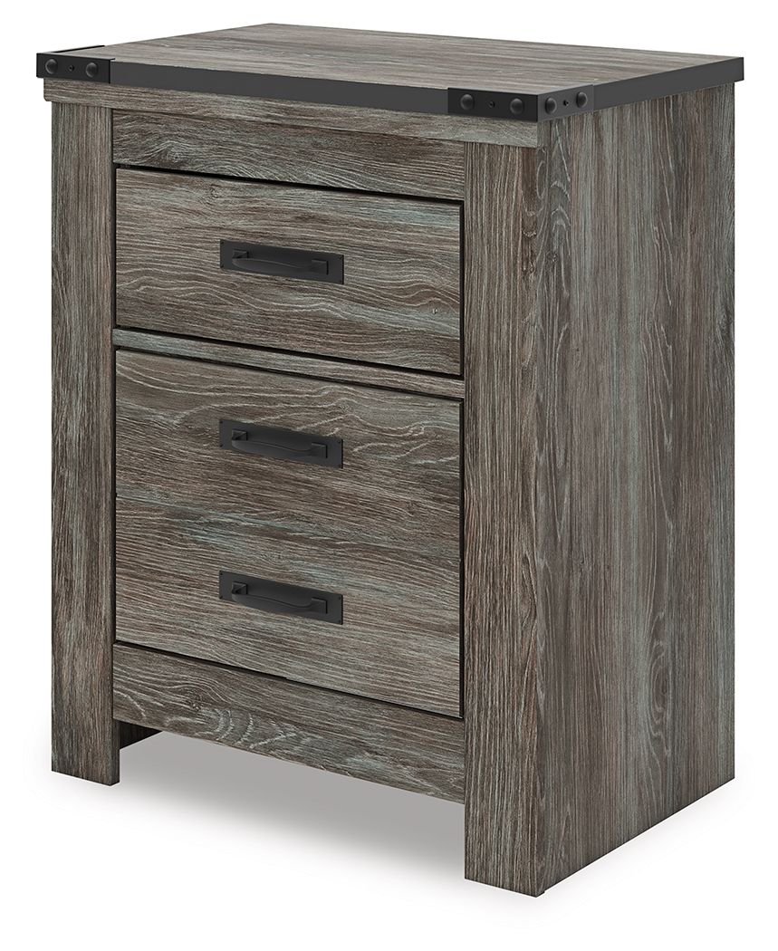 Frandern - Two Drawer Night Stand - Gray - Image 4