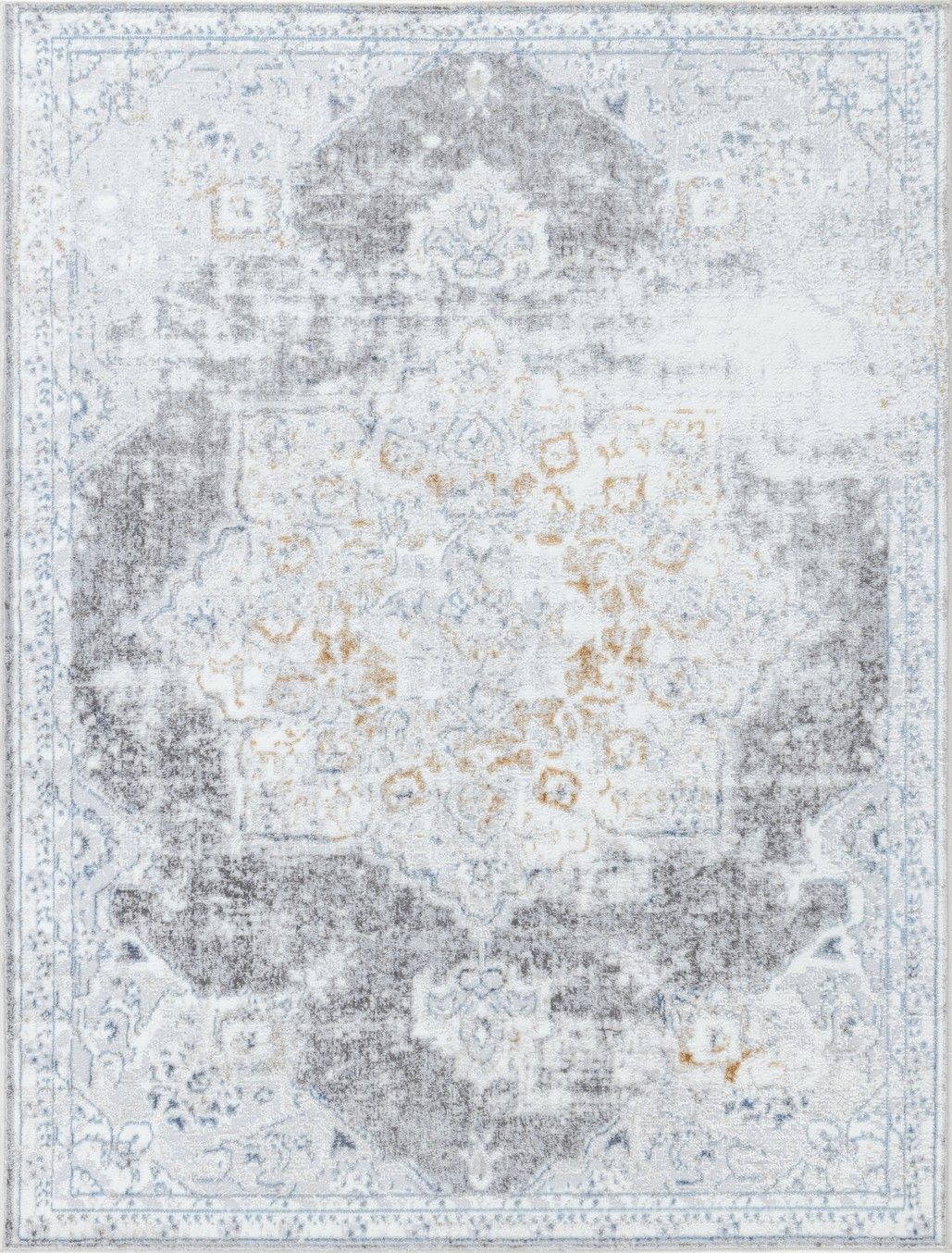 Legacy - 5'3" X 7' Area Rug Polypropylene - Multi / White - Image 4