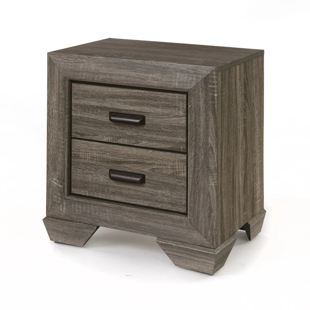 Lyndon - Weathered Grain Nightstand - Gray - Image 3