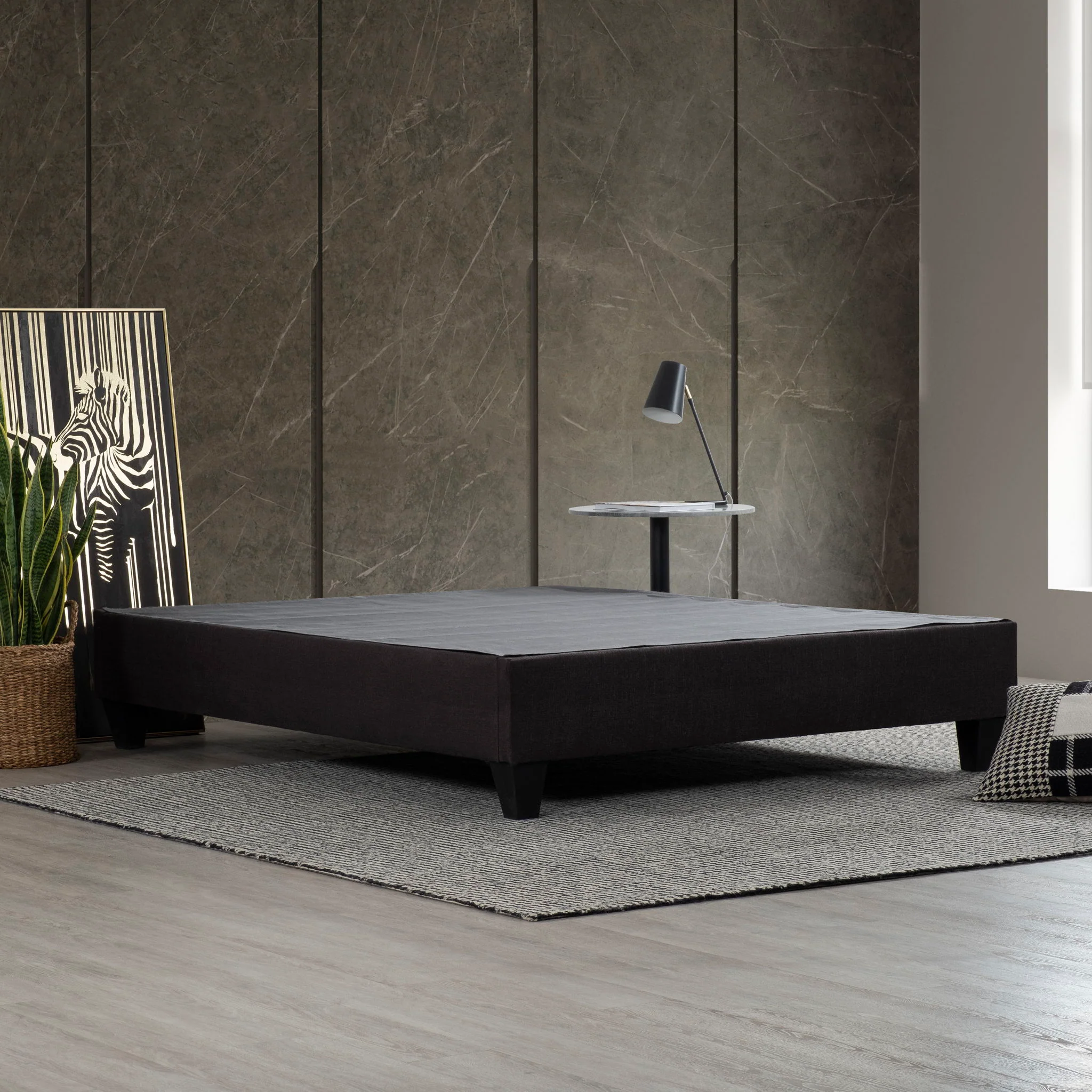 Modern Upholstered Platform Bed Frame - Image 3