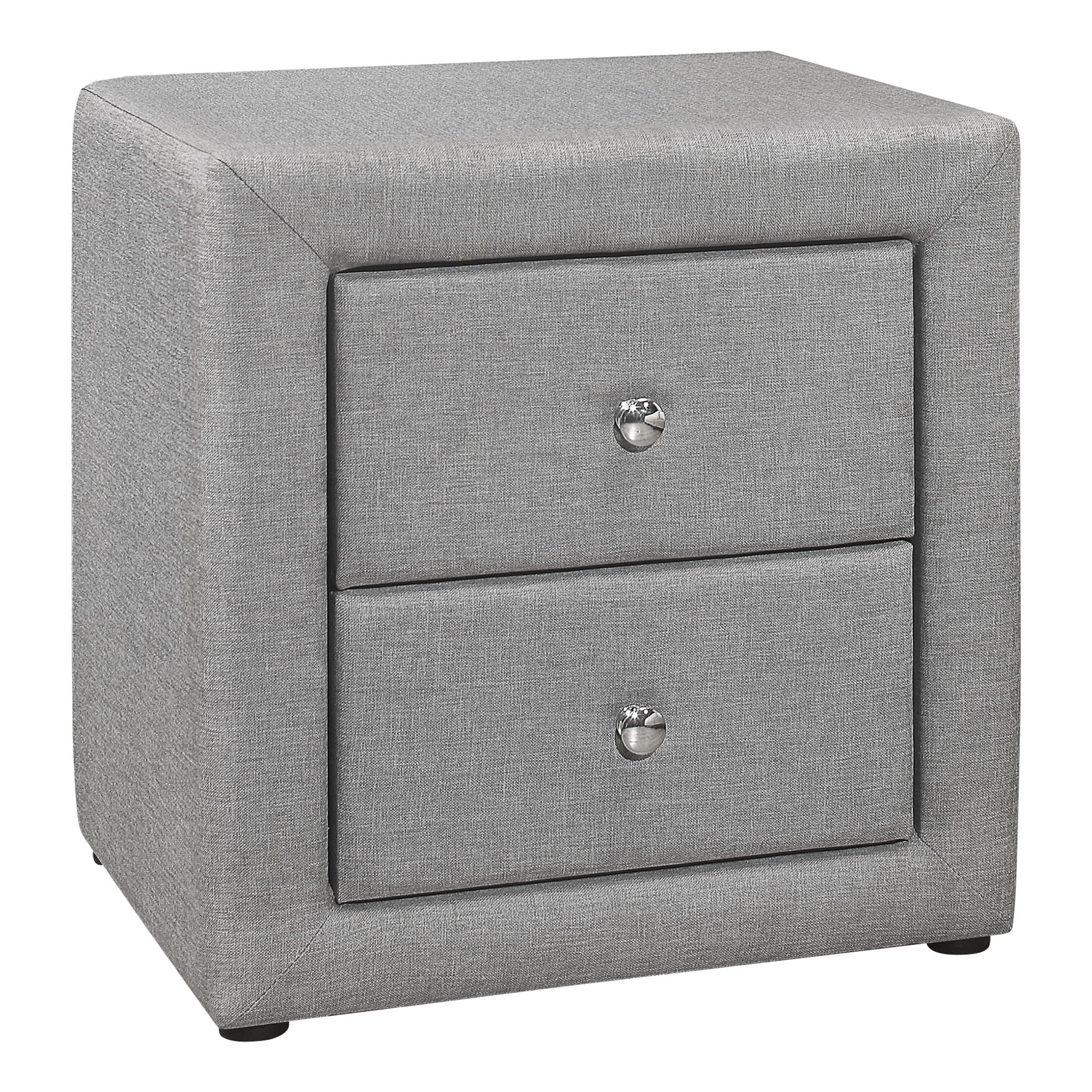 Nightstand, Storage Drawer Versatile Use, Upholstered, Transitional - Image 6