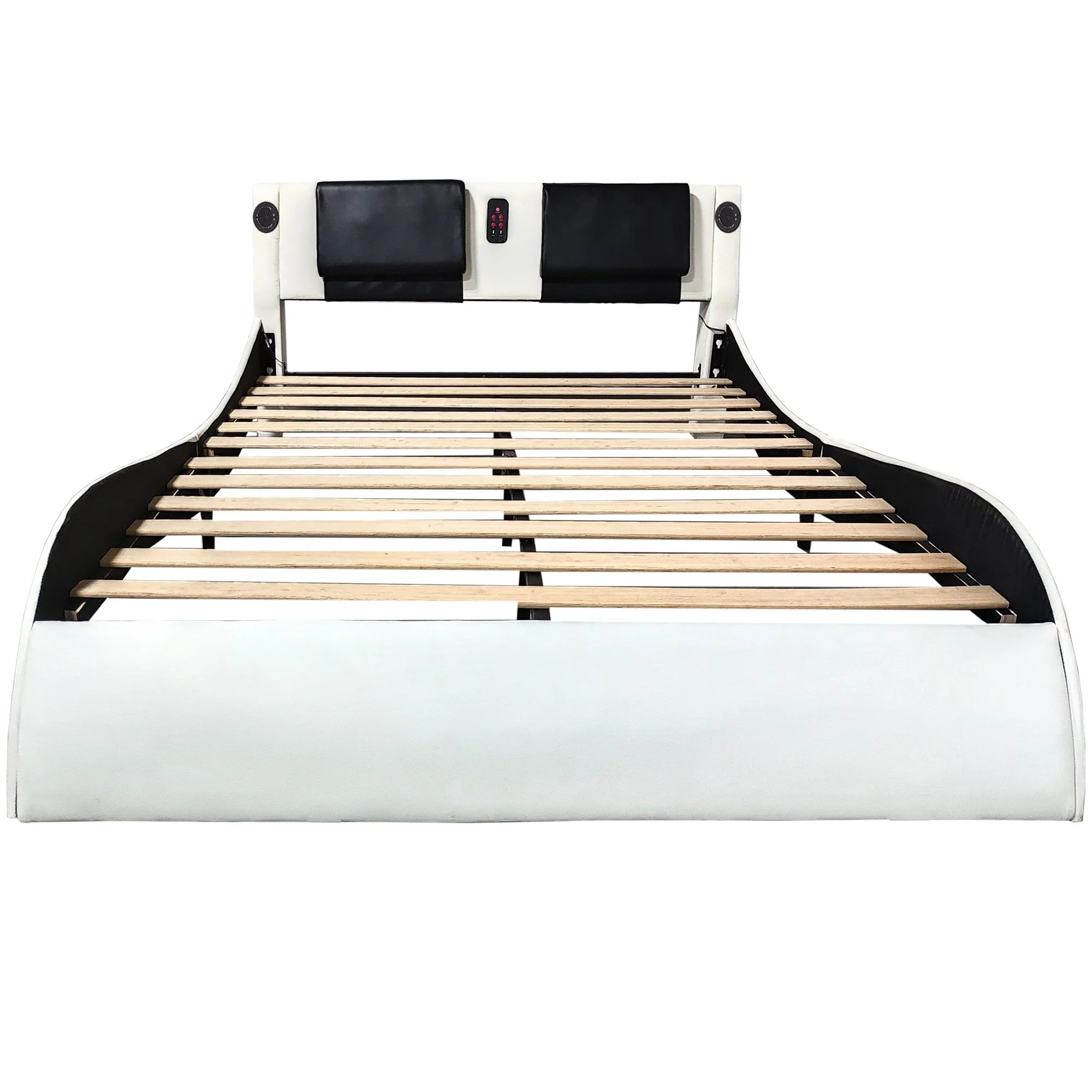 Platform Bed Frame With LED Lighting, tooth Music, Vibration Massage - Image 3