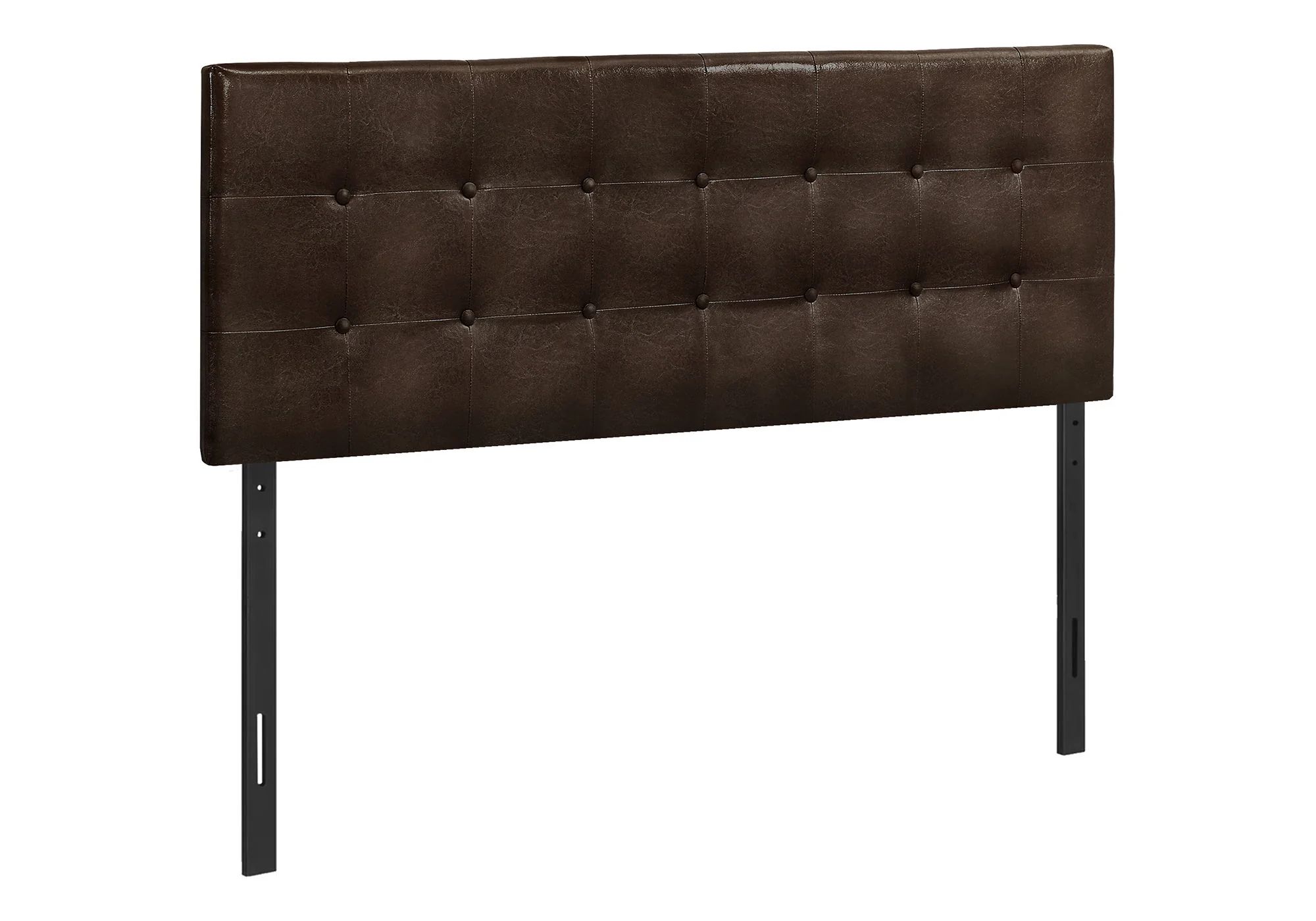 Queen Size, Bed Headboard Only, Upholstered, Transitional - Brown - Image 4