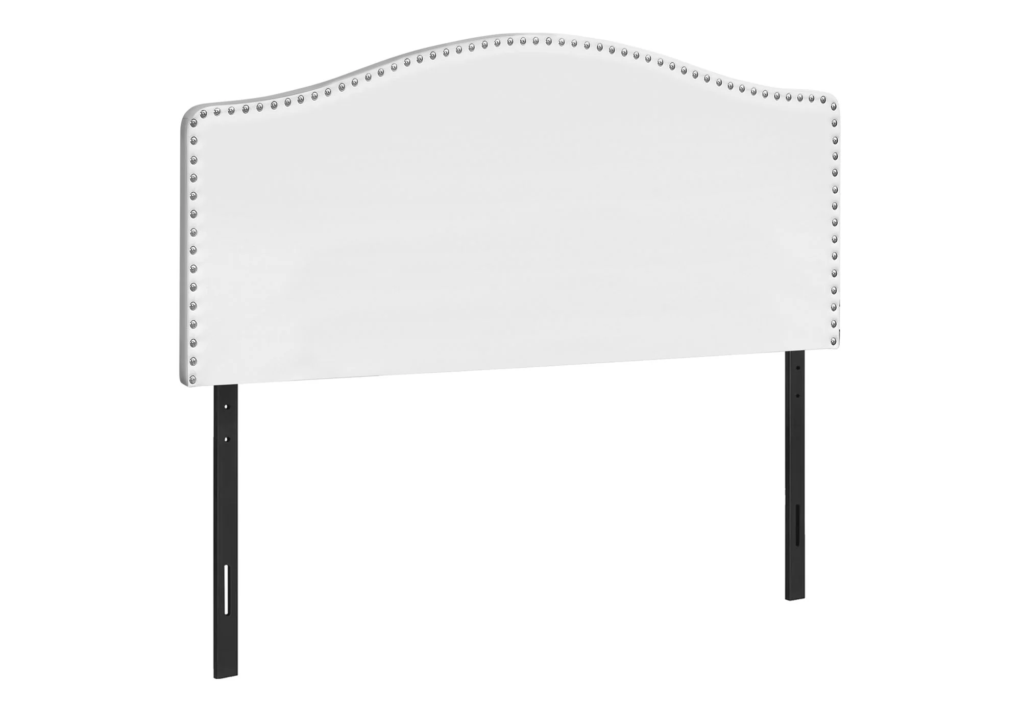 Queen Size, Bed Headboard Only, Upholstered, Transitional - White - Image 3