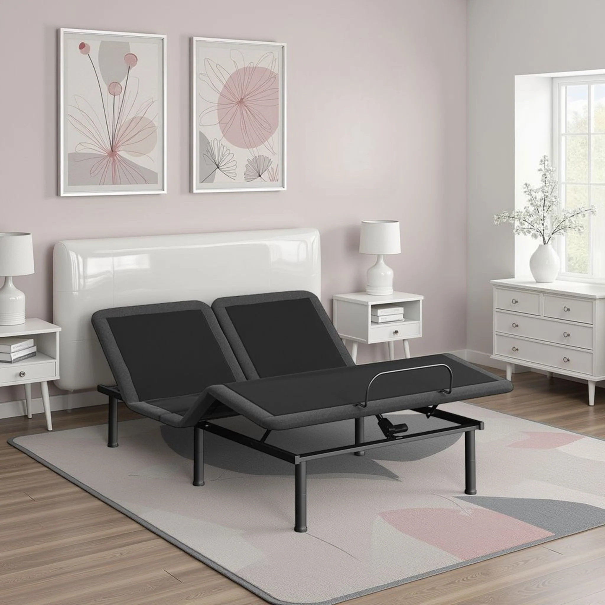 Quick Assembly Adjustable Bed Frame With Voice Activated Controls - Image 4