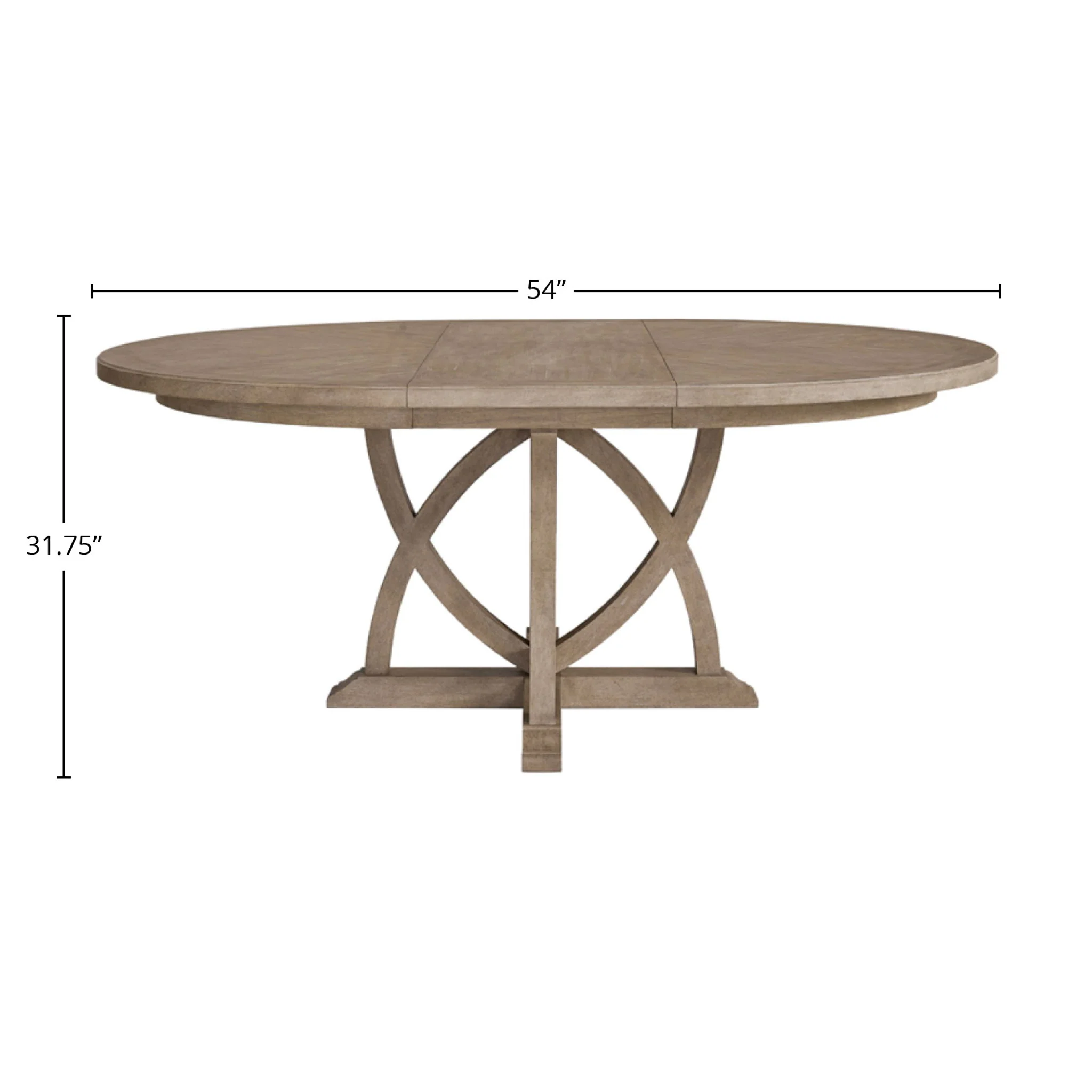 Round Dining Extendable Dining Table - Sand - Image 4