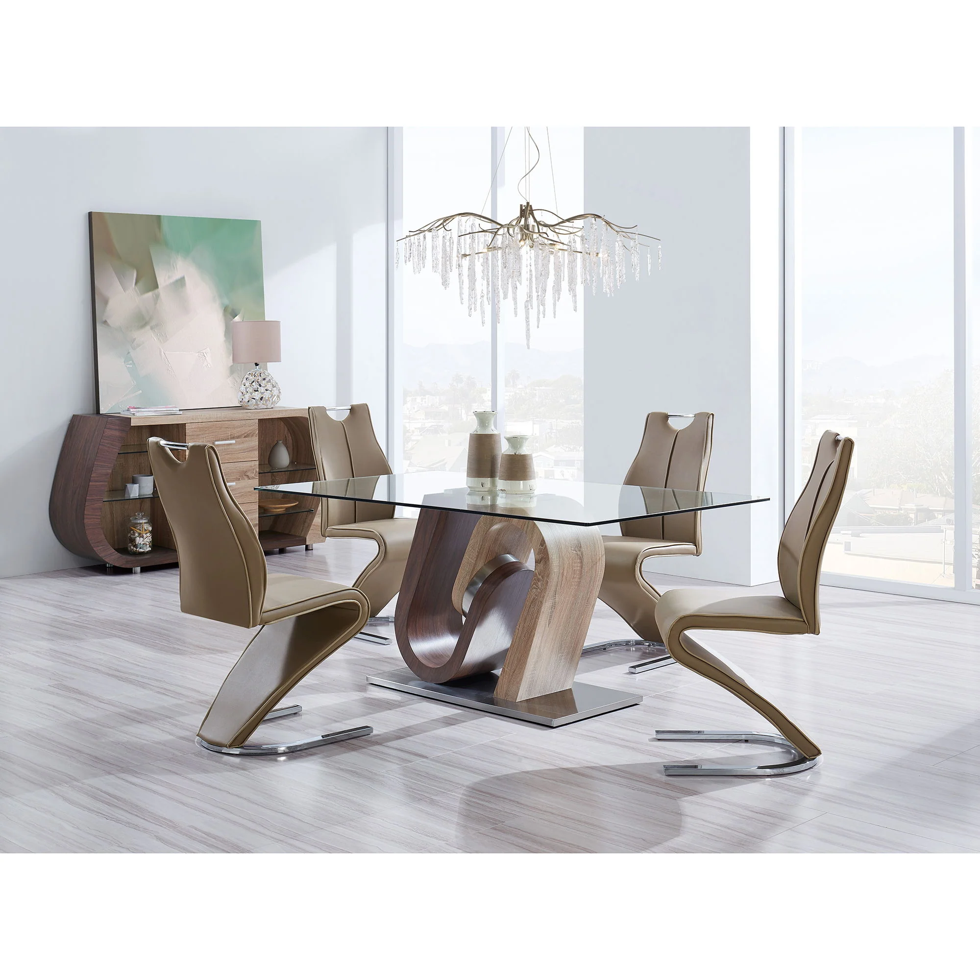 Tony - Dining Table - Brown / Beige - Image 3